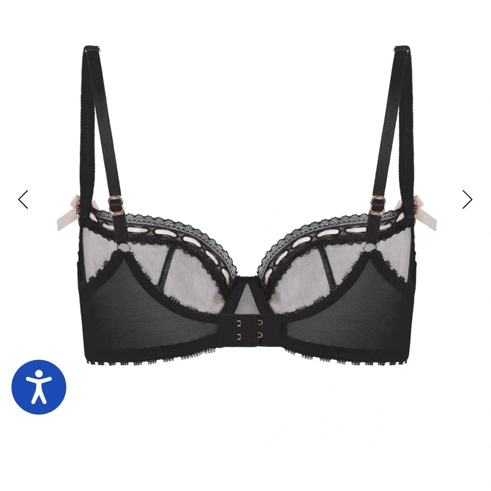 Elegant Black and Pink Lingerie Set - Picture 3 of 7